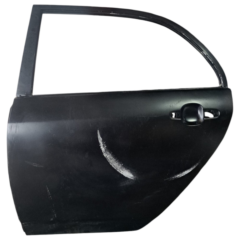 Porta Traseira Esquerda Toyota Corolla 2004 2008 Recuperada Traseira Esquerdo Preto