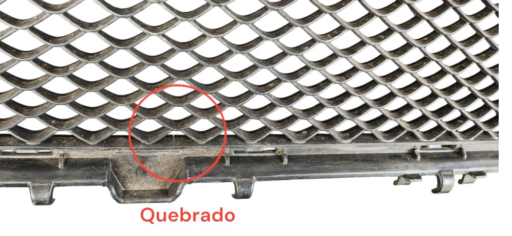 Grade Dianteira Inferior Mercedes Gla 2013 2014  Preto Plástico 6