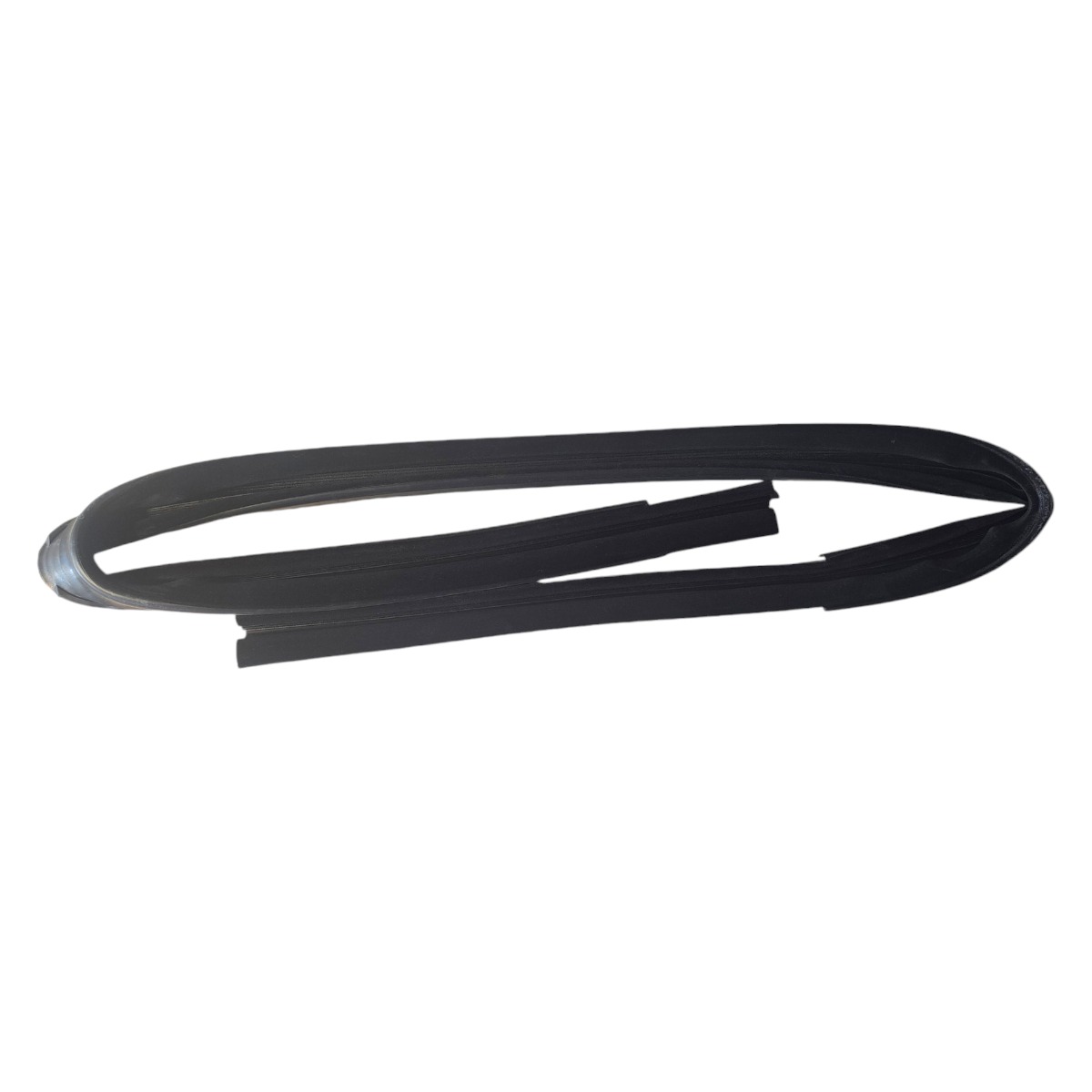 Trilha Borracha Vidro Dianteira  Preto