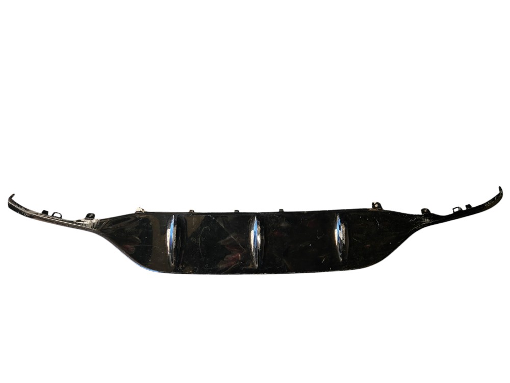Aplique Spoiler Inferior Parachoque Traseiro Mercedes C250 Preto