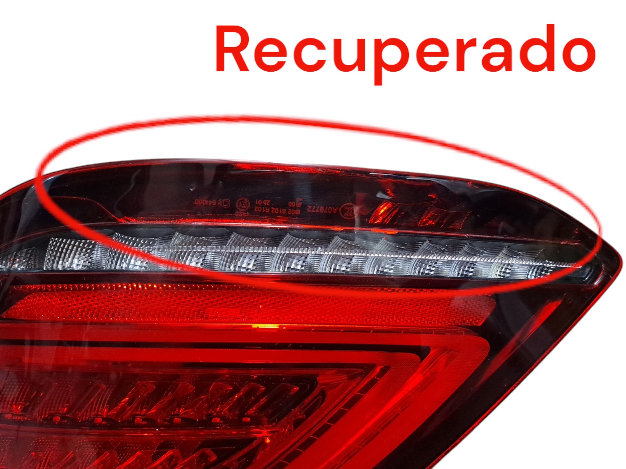 Lanterna Direita Mercedes C180 C200 C250 2018 2019 Direito Vermelho 2
