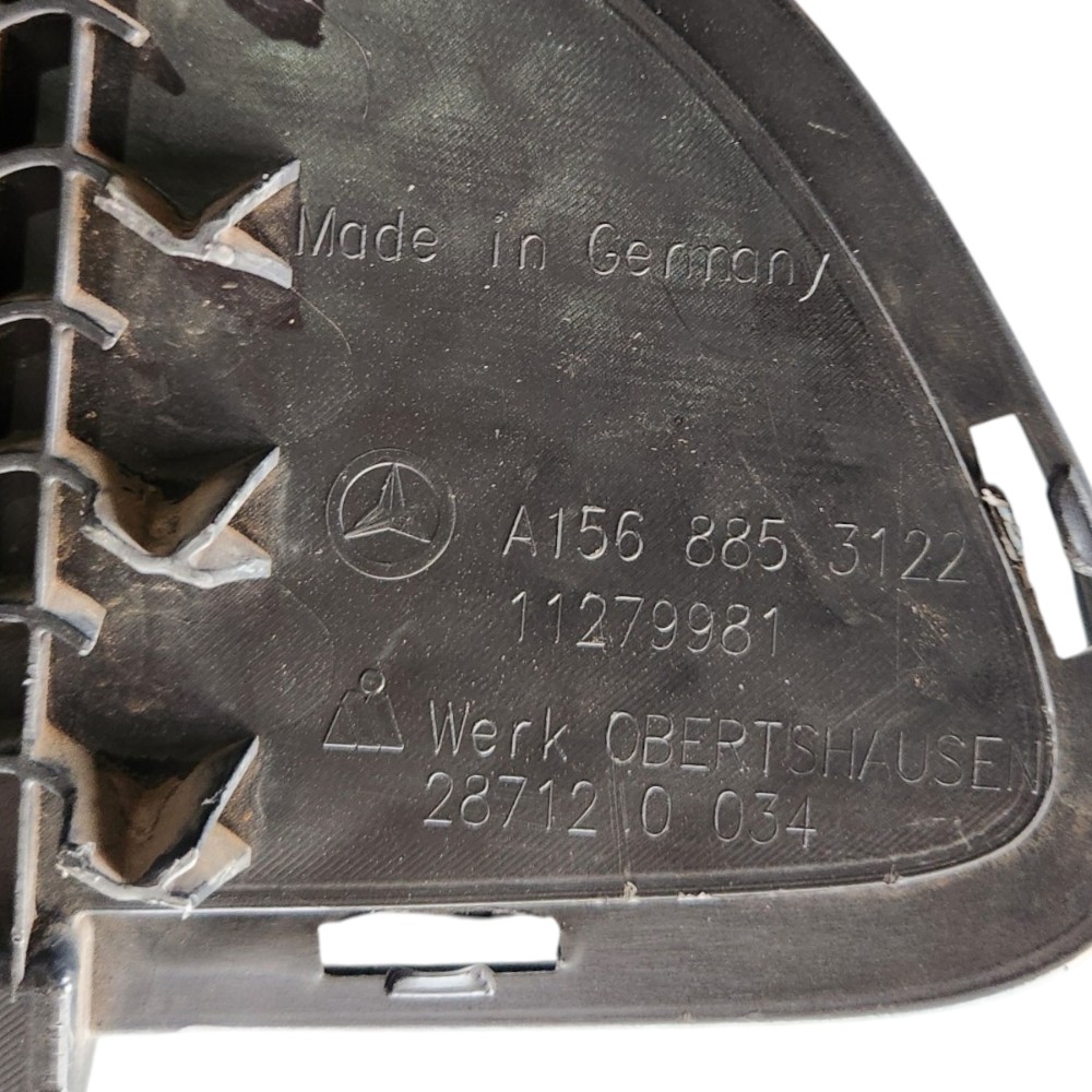 Grade Inferior Parachoque Dianteiro Mercedes Gla Preto 4
