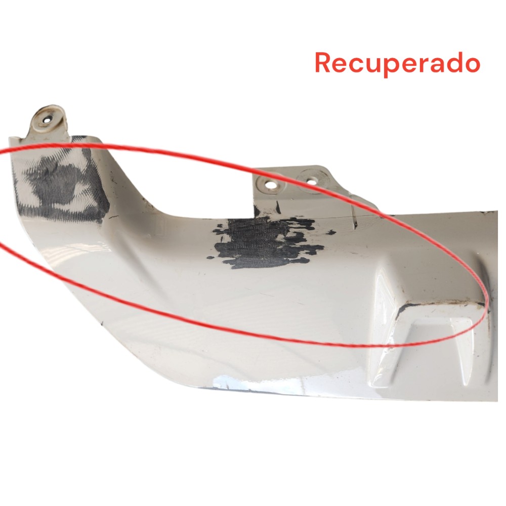 Spoiler Inferior Parachoque Traseiro Bmw G05 X5 2018 Branco 4