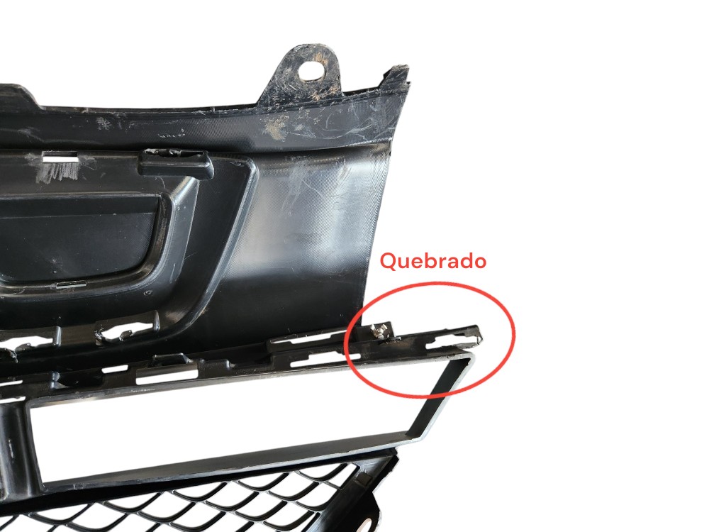 Grade Inferior Parachoque Dianteiro Mercedes Glc 2020 2021 Preto Plástico 4
