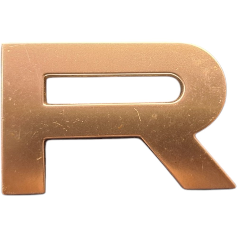 Emblema Letra R Range Rover  Cinza