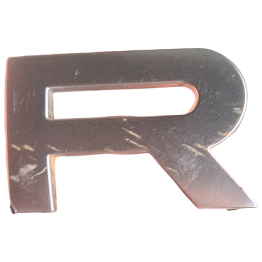 Emblema Letra R Range Rover Original Arranhado Prata