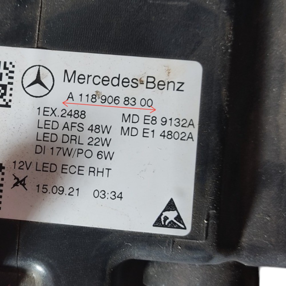 Farol Esquerdo Mercedes Cla 200 Cla 2022 2020 2021 Esquerdo/motorista 6