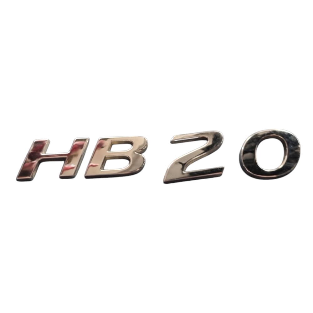 Emblema Traseiro Hyundai Hb20 Cromado Original