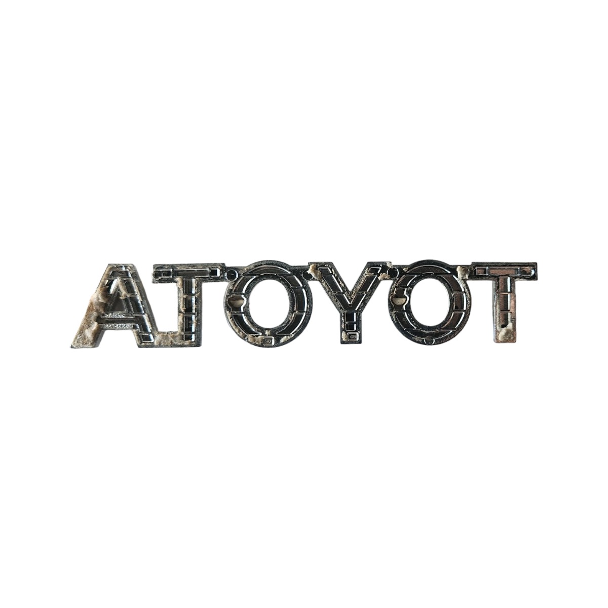 Letra Nome Emblema Toyota  Cromado Cromado 3