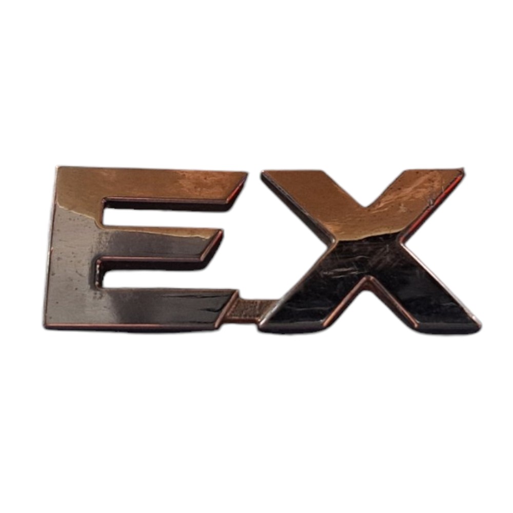 Emblema Letra Ex Cromado