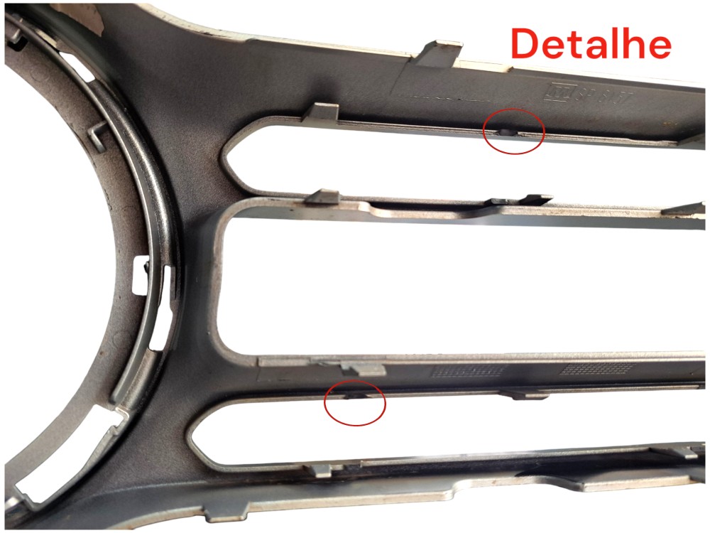 Grade Moldura Aplique Mercedes Glc Cinza Ambos Os Lados 7