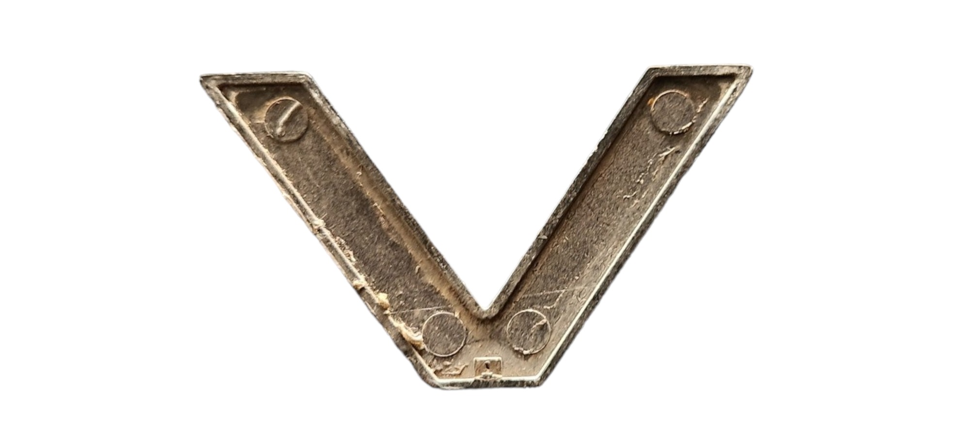 Land Rover Emblema Letra V cinza 3