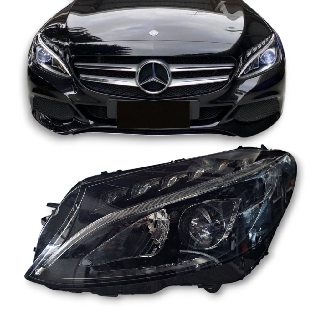 Farol Esquerdo Mercedes C200 C180 2014 2018 Original Esquerdo/motorista 1