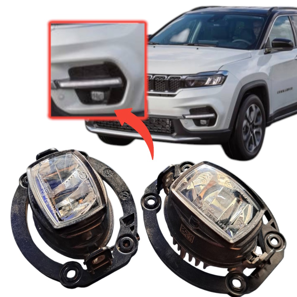 Farol Neblina Minha Led Jeep Commander Original Transparente 1