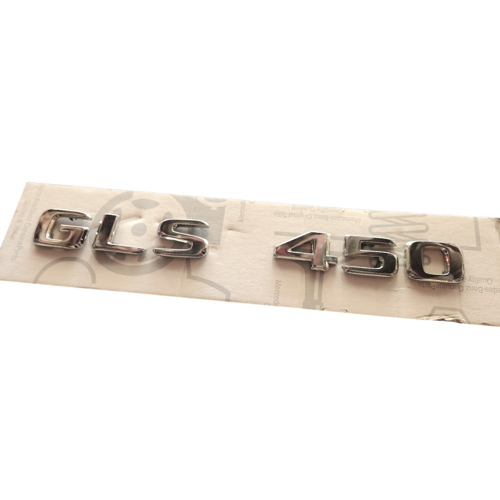 Emblema Nome Tampa Mercedes Gls 450 Cromado 2