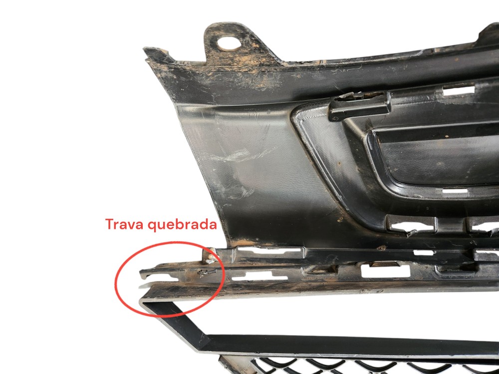 Grade Inferior Parachoque Dianteiro Mercedes Glc 2020 2021 Preto Plástico 5
