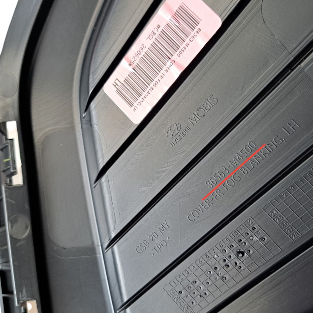 Moldura Grade Milha Esquerda Hyundai Creta 2019 2020 Preto Esquerdo 4