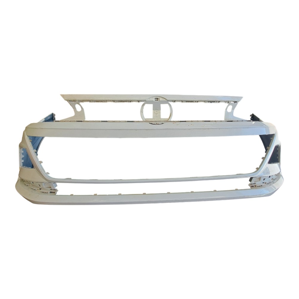 Parachoque Dianteiro Volkswagen Polo Virtus 2018 2019 2021 Branco 1