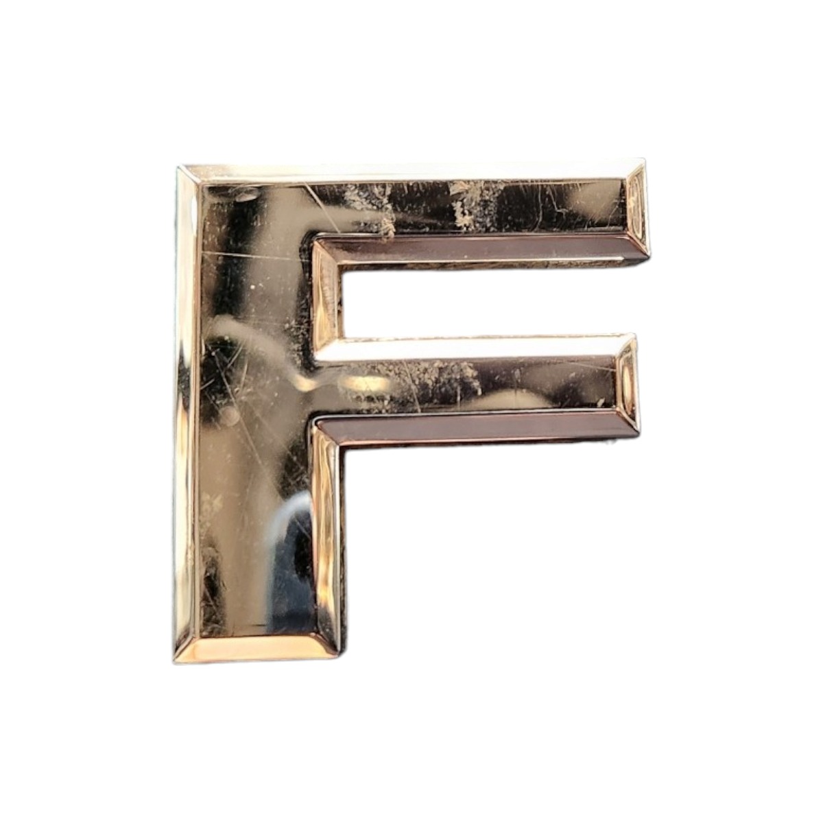 Emblema Letra F Frontier  Cromado