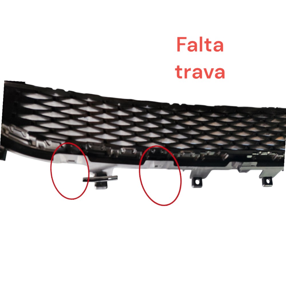 Grade Inferior Parachoque Dianteiro Jaguar F Pace 2021 2022 Preto Grade 4