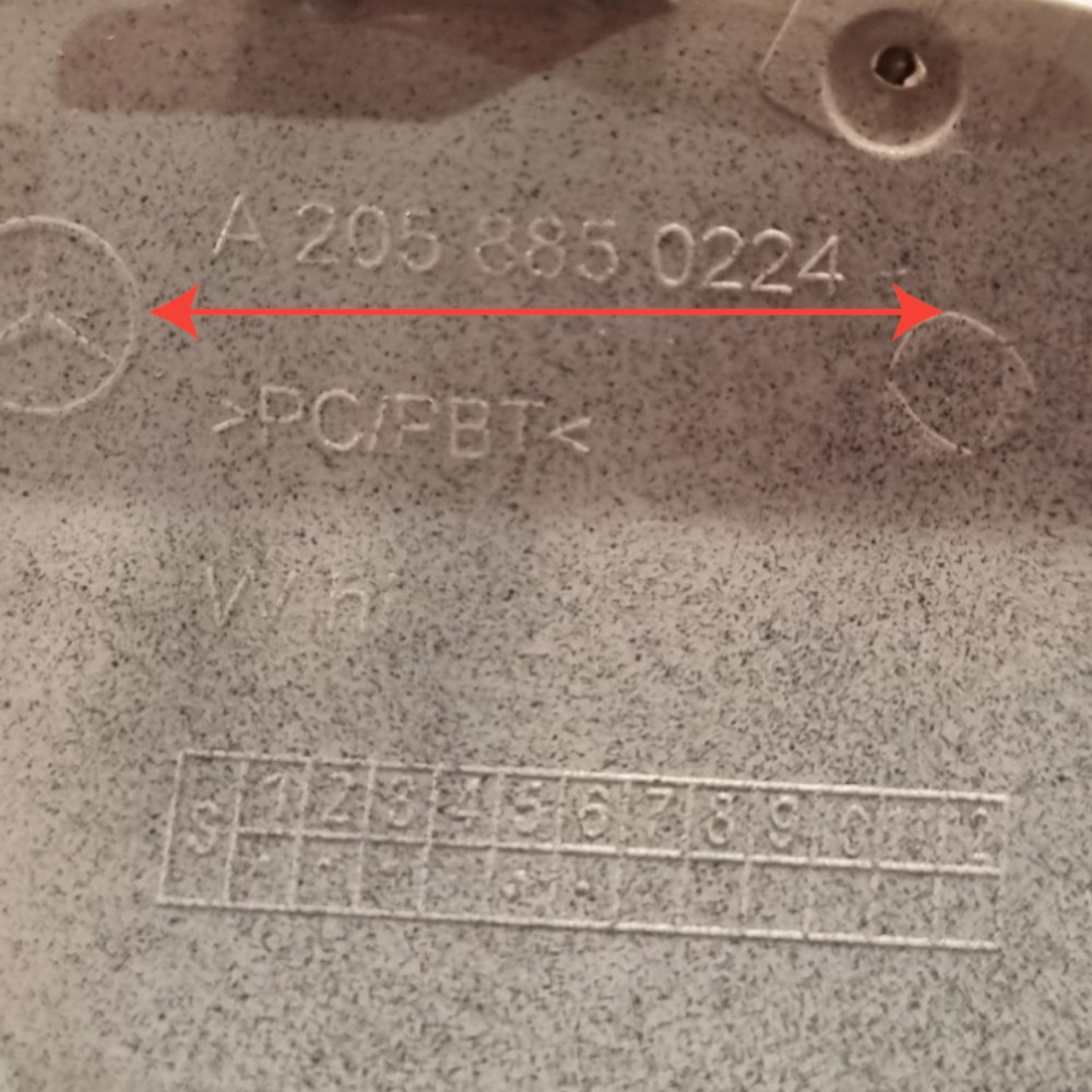 Tampa Reboque Traseiro Mercedes C180 C200  2015  2016 4