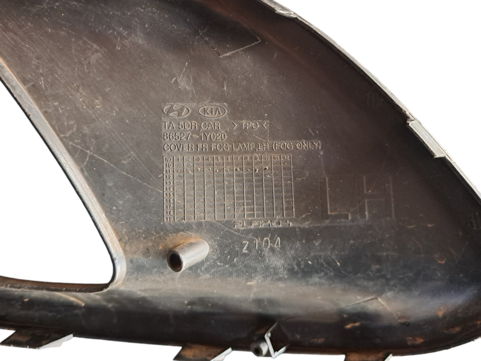 Grade Milha Esquerda Kia Picanto  Preto Esquerdo 6