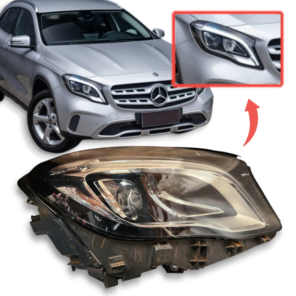 Farol Direito Mercedes Gla 200 250 2018 2022 Original Direito/passageiro 1