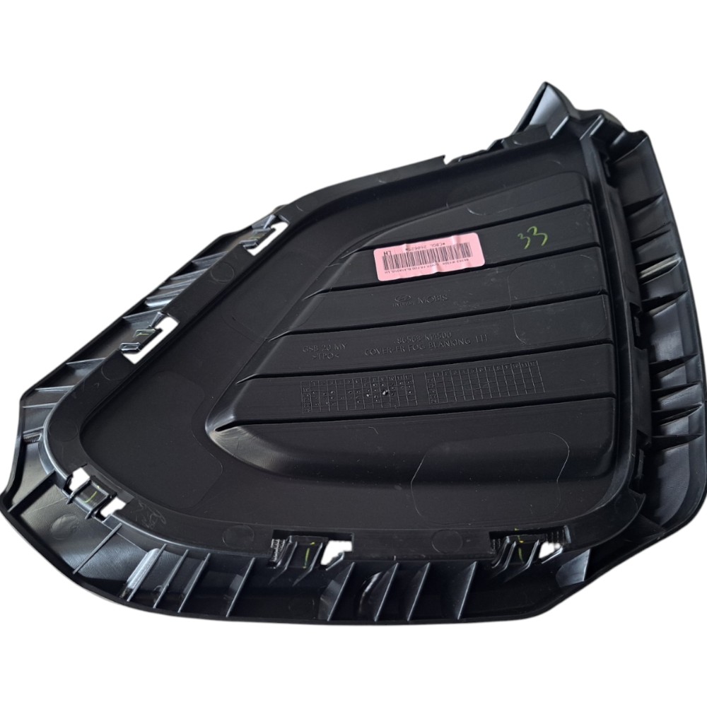 Moldura Grade Milha Esquerda Hyundai Creta 2019 2020 Preto Esquerdo 5