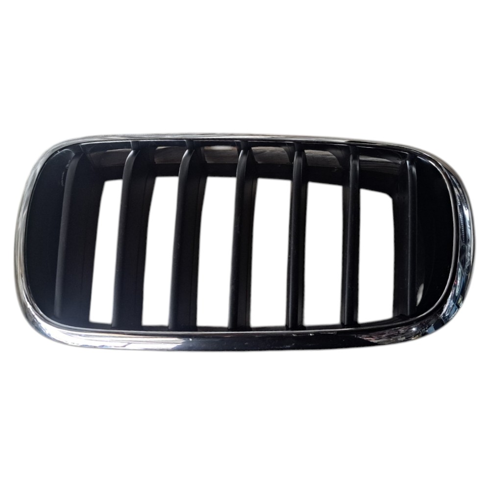 Grade Frontal Superior Esquerda Bmw C5 X6 F16 2015 2018 Preto Original 8