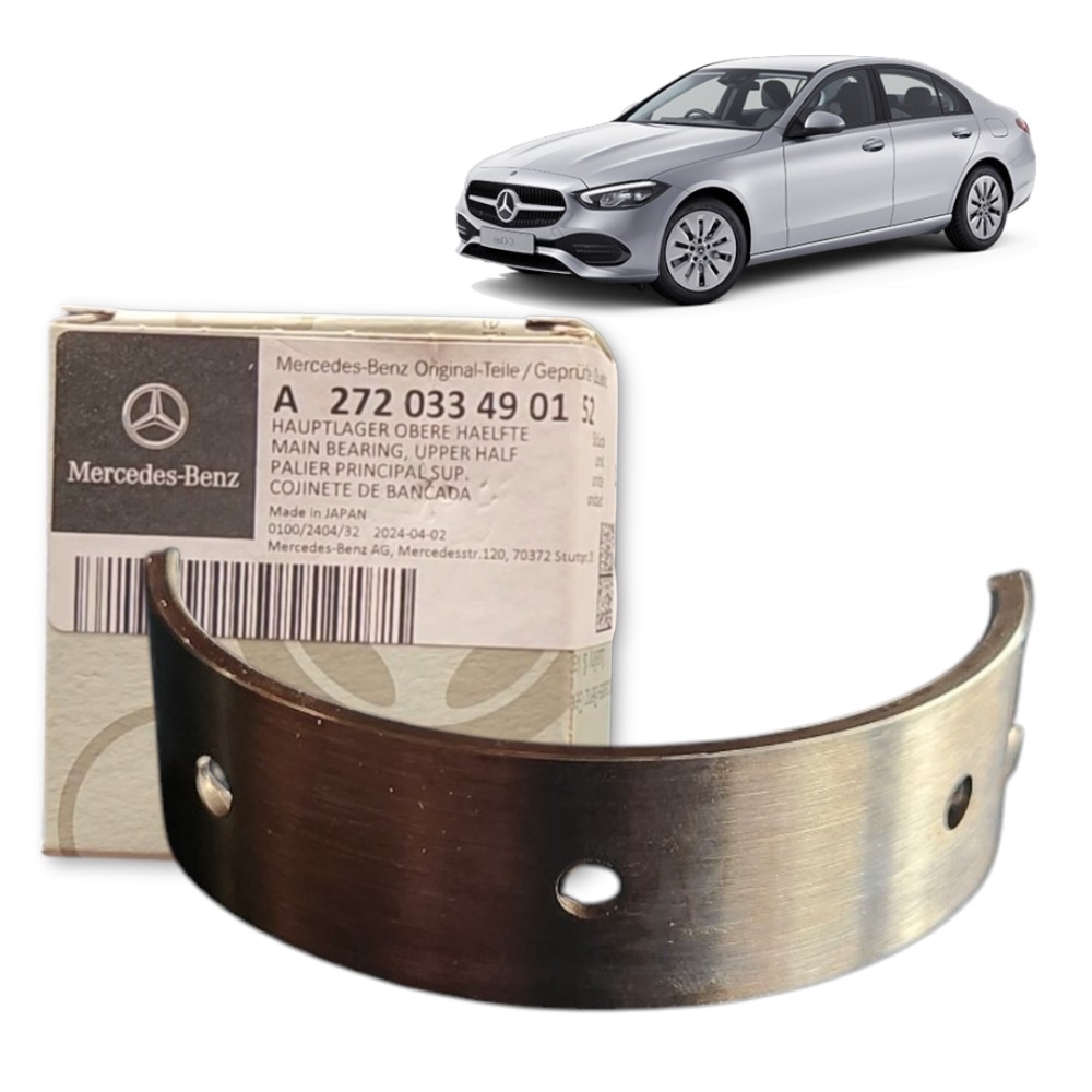 Casquilho Metade Superior Mercedes A272033490152 Prata Prata