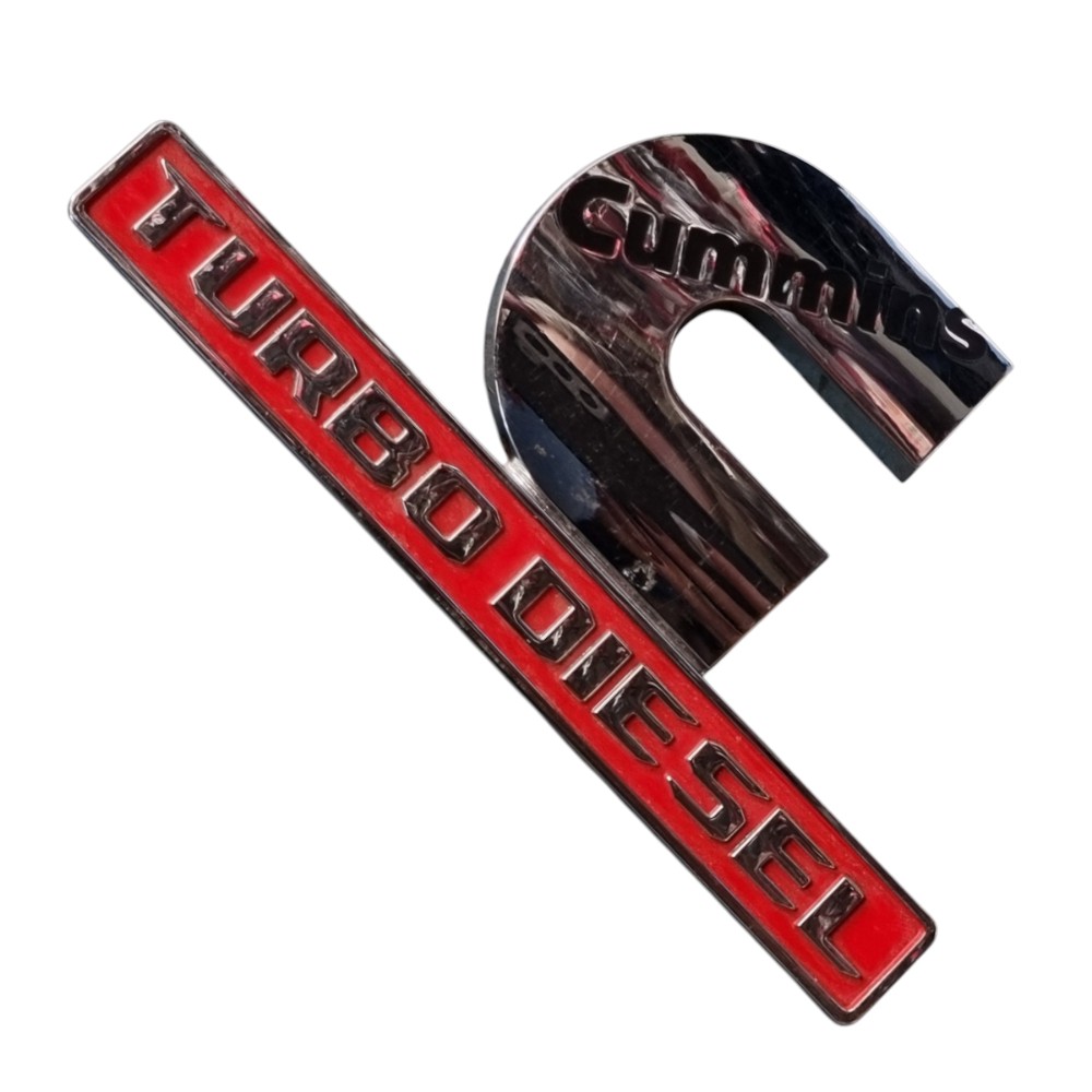 Emblema Lateral Turbo Diesel Dodge Ram Cromado 4