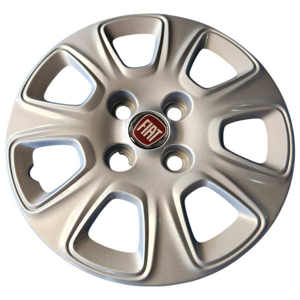 Calota Aro 13 Fiat Uno Mobi Original 100178935 Cinza Metálico