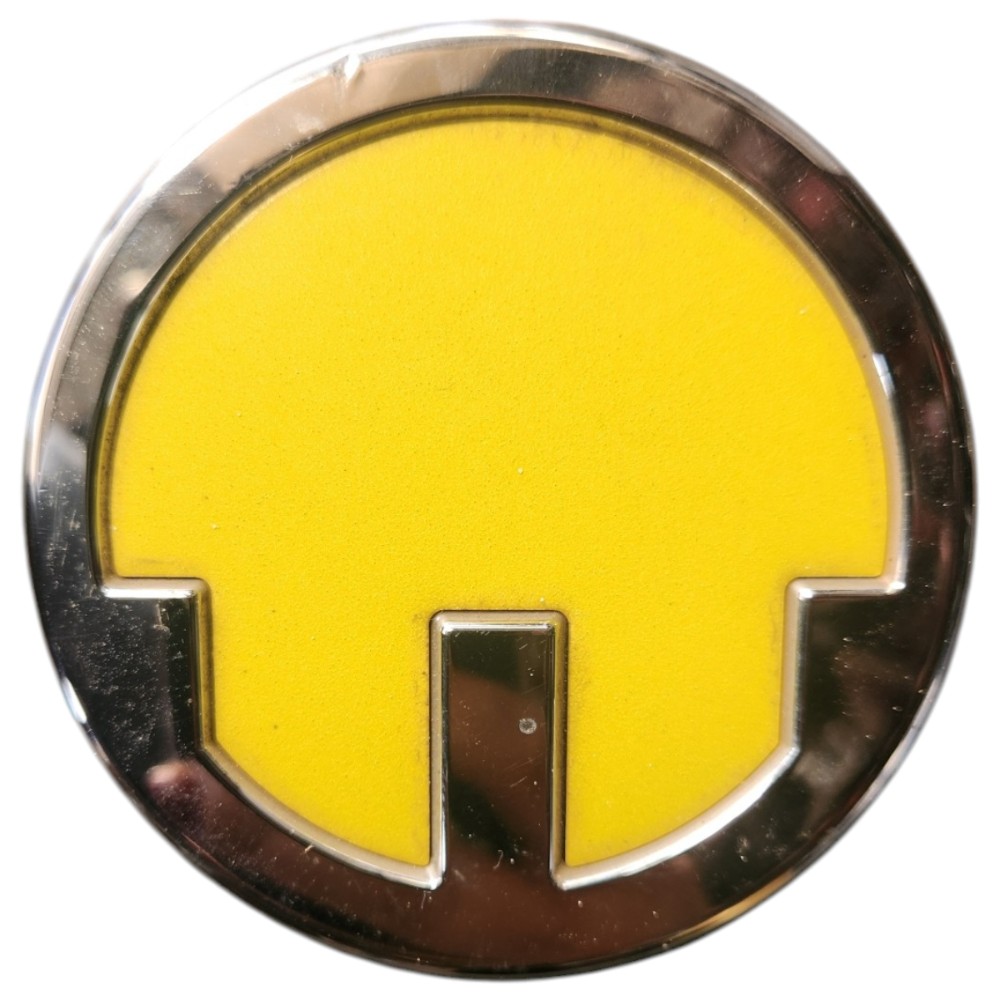 Emblema Simbolo Tampa Traseira Mini Cooper F56 Eletrico Amarelo 1
