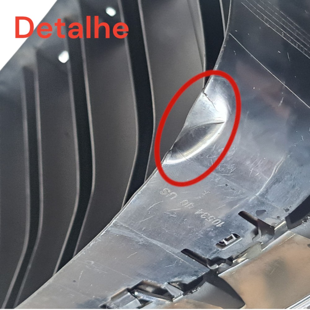 Grade Frontal Superior Esquerda Bmw C5 X6 F16 2015 2018 Preto Original 2
