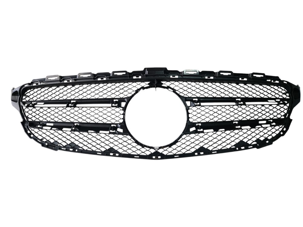 Grade Frontal Mercedes C200 C180 2016 2015 Preto Plástico