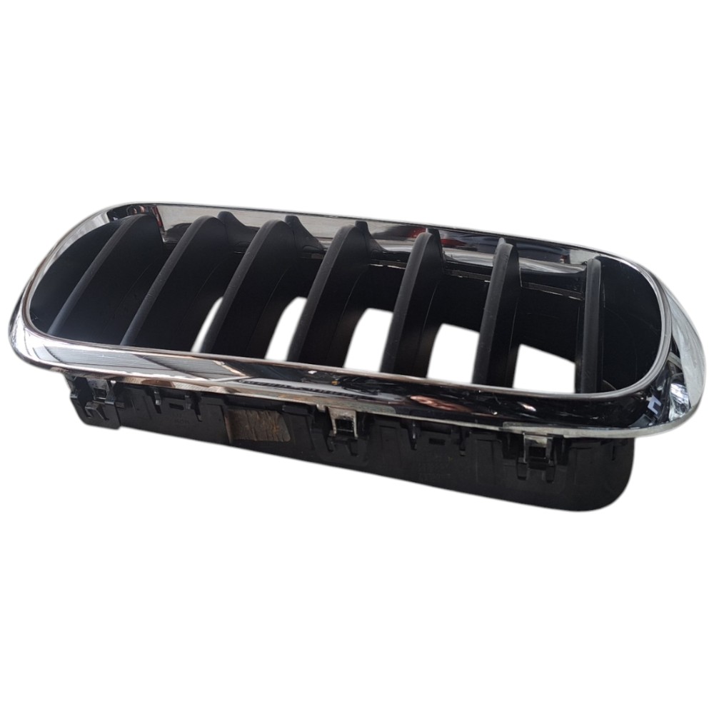 Grade Frontal Superior Esquerda Bmw C5 X6 F16 2015 2018 Preto Original 7