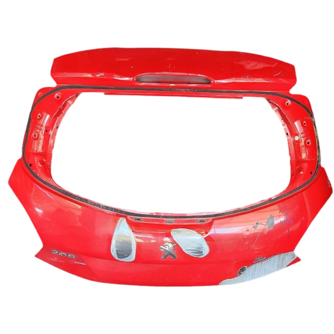 Tampa Traseira Peugeot 208 2014 2015 2016  Vermelha