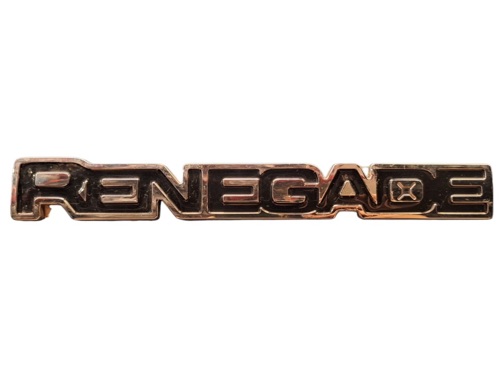 Emblema Nome Porta Dianteira Esquerdo Jeep Renegade  Cromado