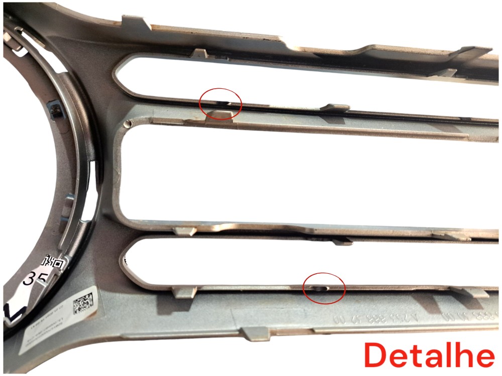 Grade Moldura Aplique Mercedes Glc Cinza Ambos Os Lados 6