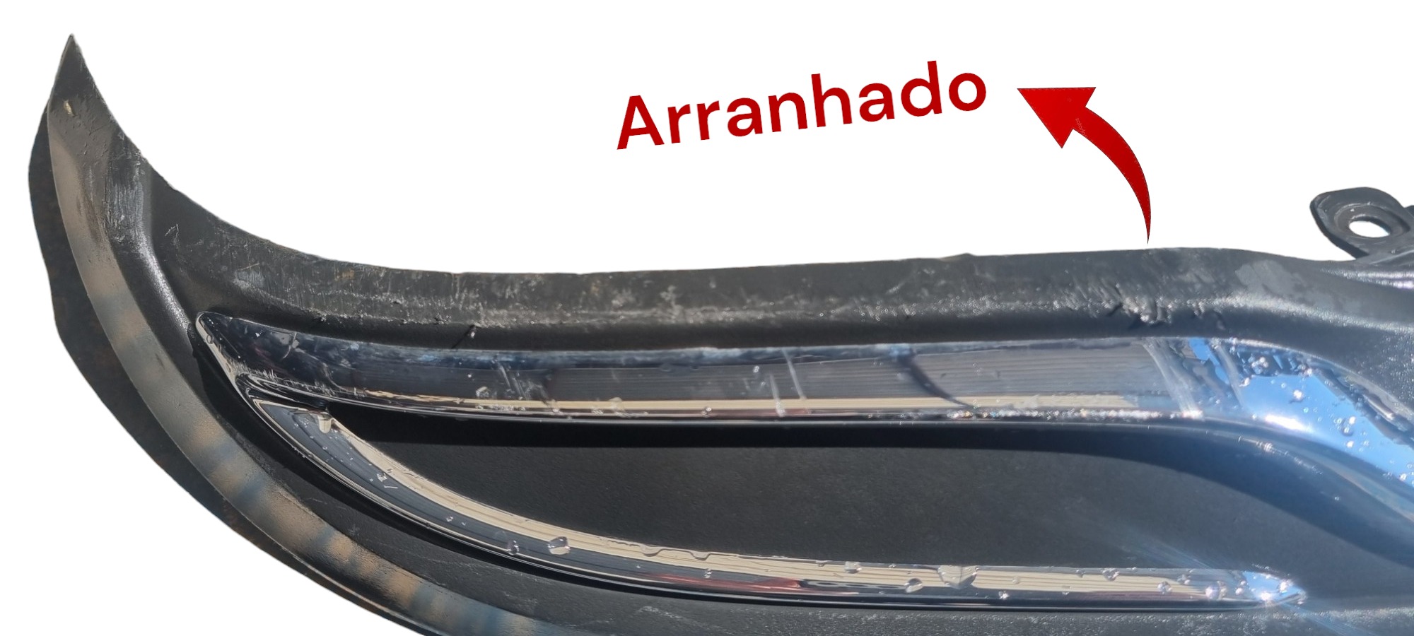 Spoiler Mercedes Traseira C180 C200 2015 2016 Cromado Cromado 3