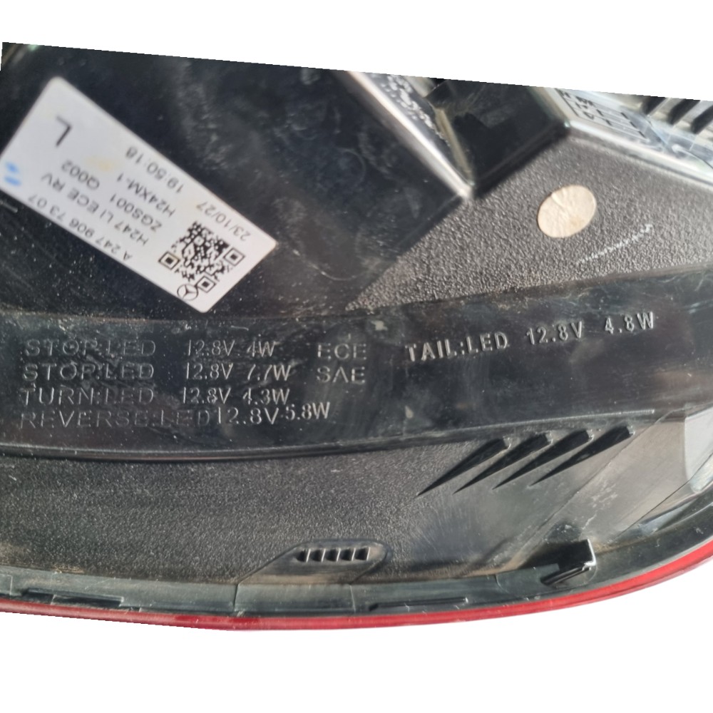 Lanterna Esquerda Mercedes Gla 2024 2025 A2479067307 Esquerdo/motorista Vermelha 5