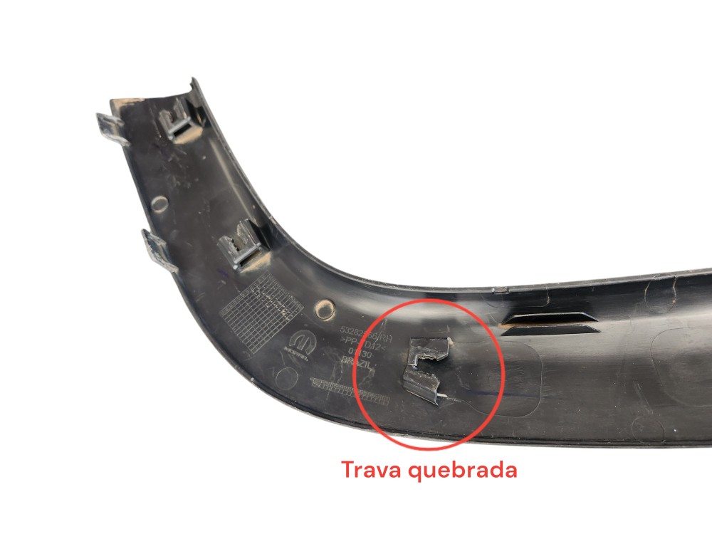 Moldura Paralama Traseiro Direito Jeep Compass 2017 2018 Preto 5