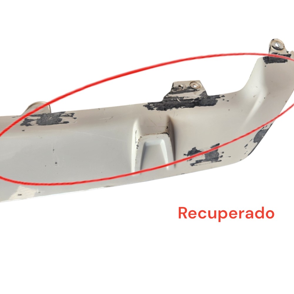 Spoiler Inferior Parachoque Traseiro Bmw G05 X5 2018 Branco 5