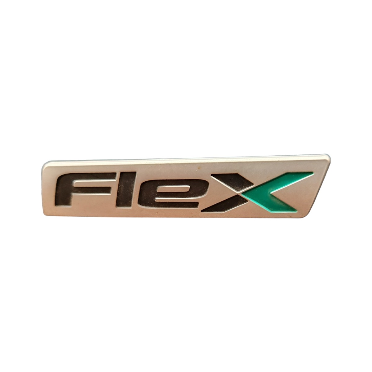 Emblema Símbolo Flex  Prata