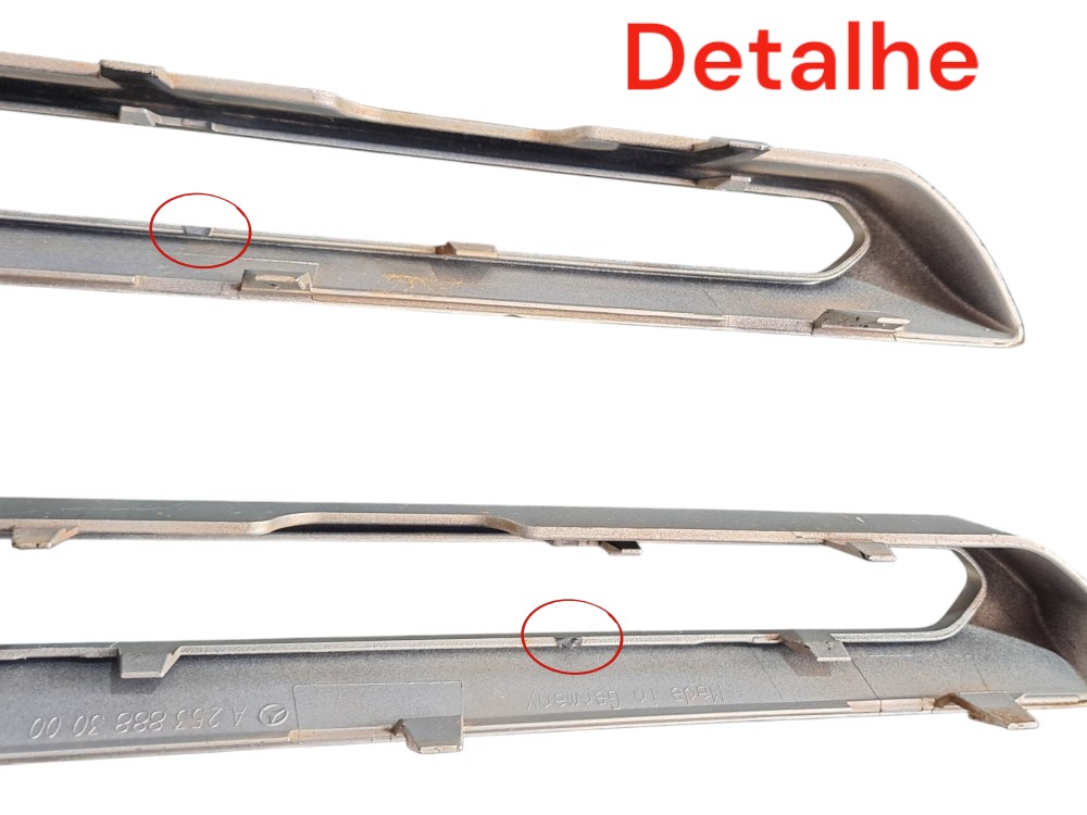 Grade Moldura Aplique Mercedes Glc Cinza Ambos Os Lados 9