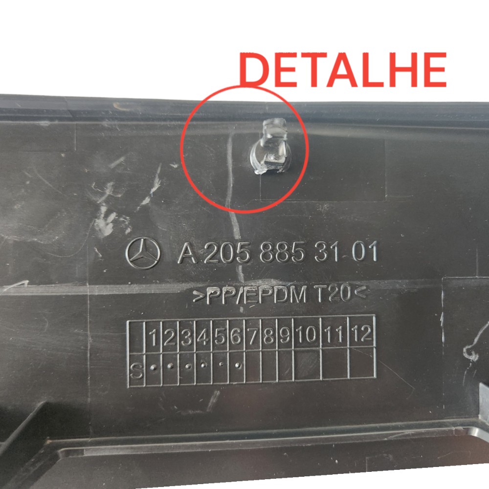 Suporte Placa Mercedes C180 C200 W205 2015 3