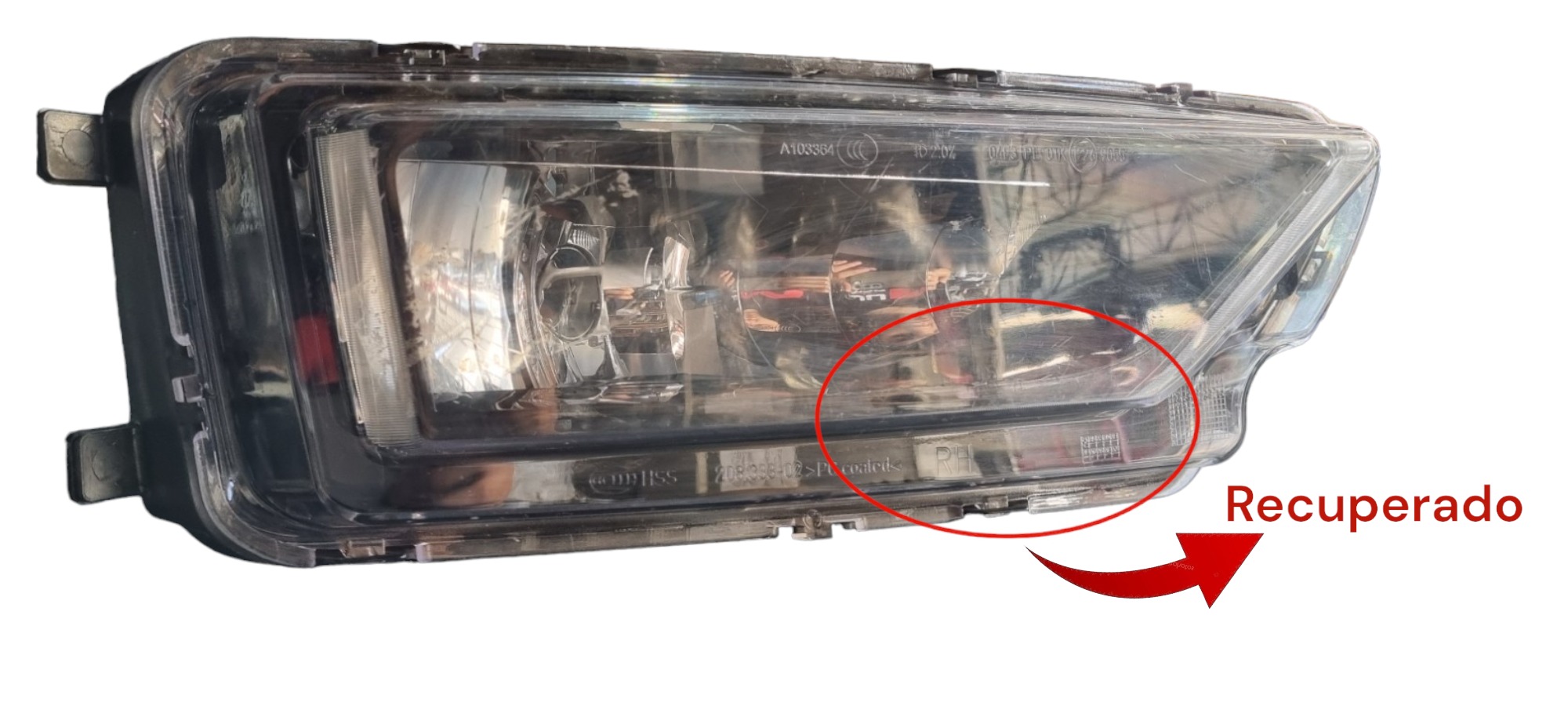 Milha Direta Volkswagen Amarok 2017 2018 2020 Transparente 2