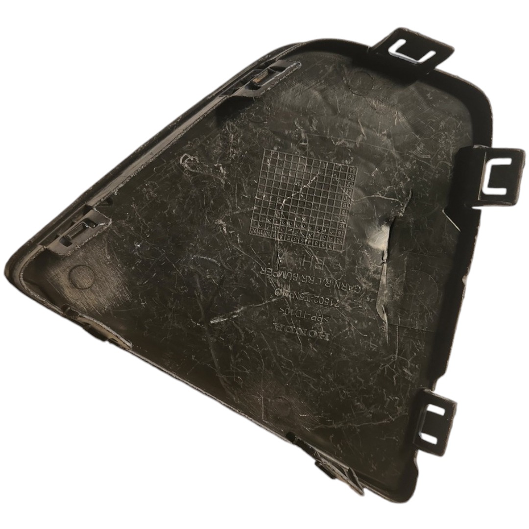 Grade Moldura Direita Parachoque Traseiro Honda Fit Preto 3