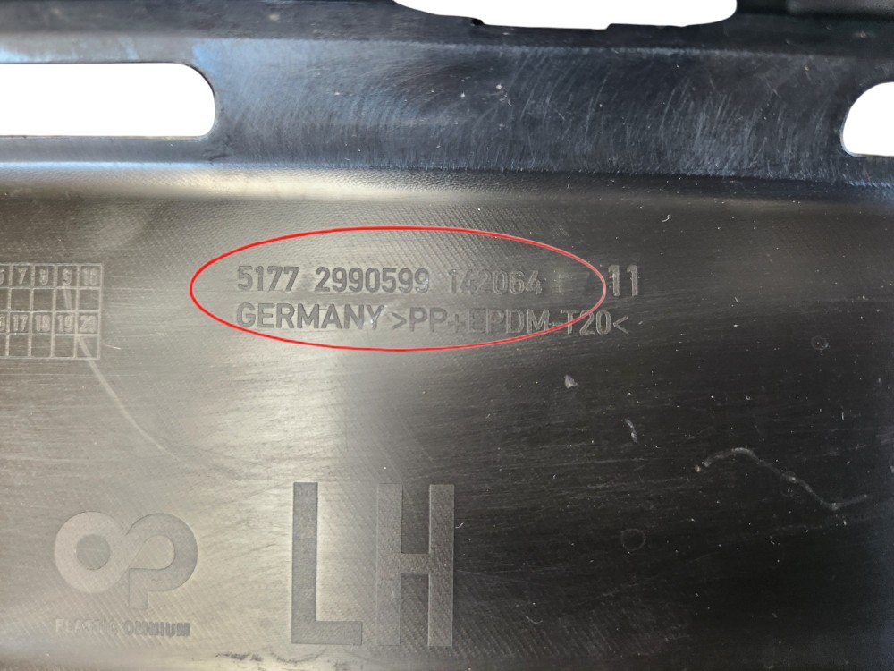Spoiler Lateral Esquerdo Bmw X1 2008 2012 2010 2009 2011 Preto 6