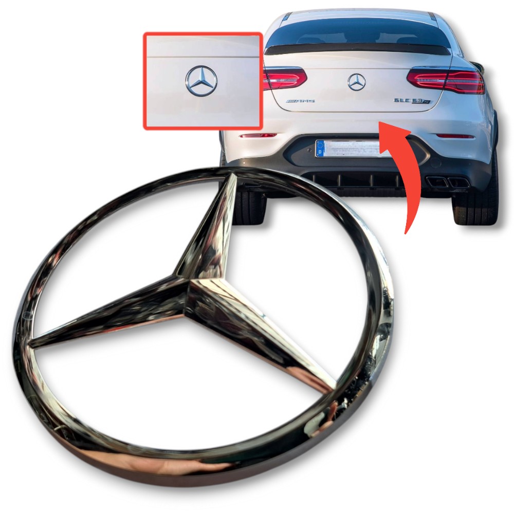 Emblema Estrela Traseiro Mercedes Glc Cls S Original Cromado 1
